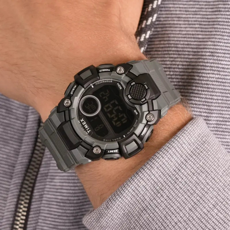 Timex Men's Gray Resin Watch, Digital Dial | TW5M27500-3