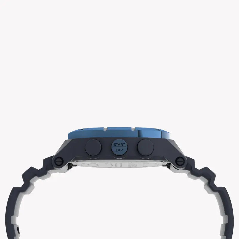 Timex Unisex Blue Silicone Watch, Digital Dial | TW5M35500-1