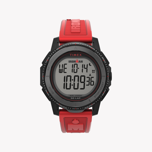 Timex Men's Resin/Rubber, Black/Red | TW5M57900-0