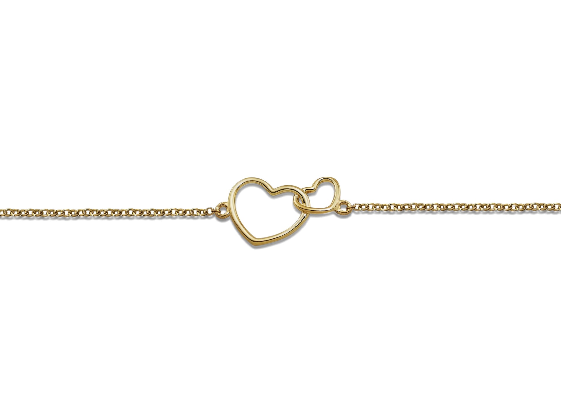 Feel the Spirit Armband Two Hearts Gold-Plated XB005G-0