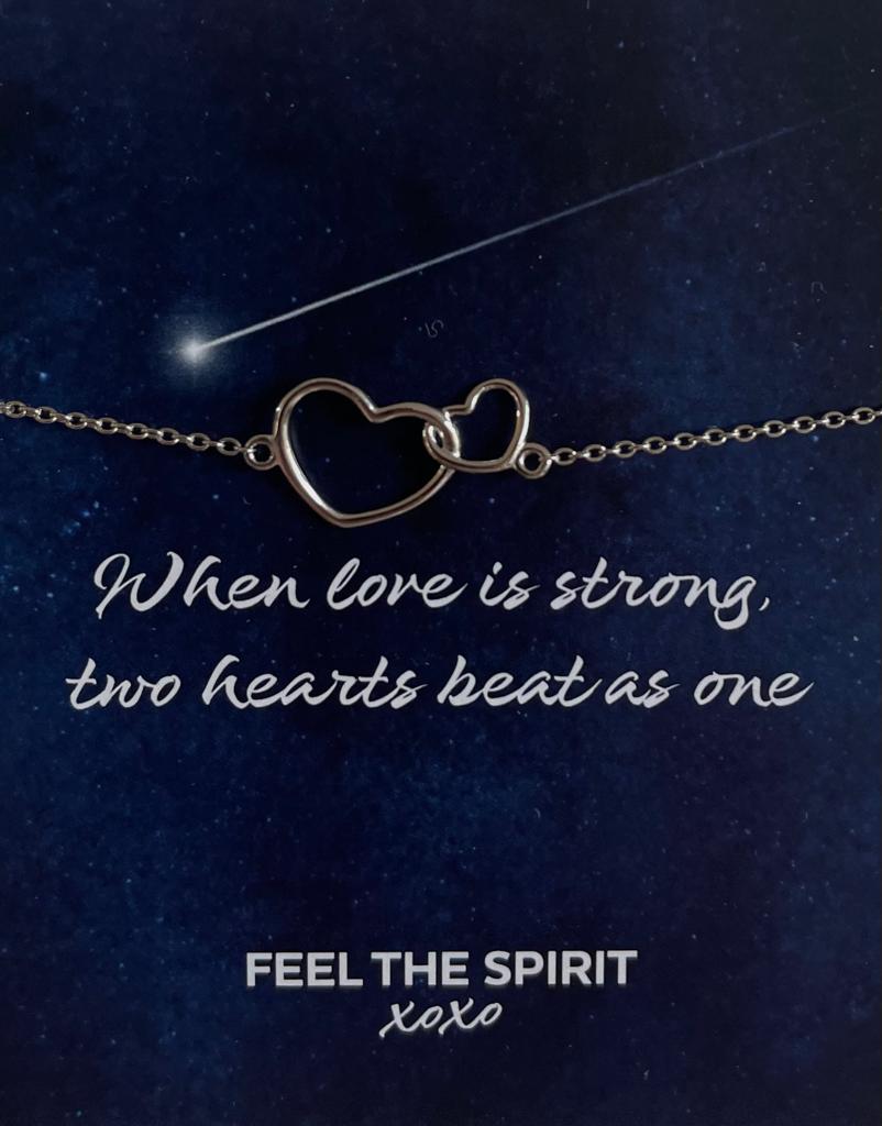 Armband Two Hearts Zilver XB005S-1