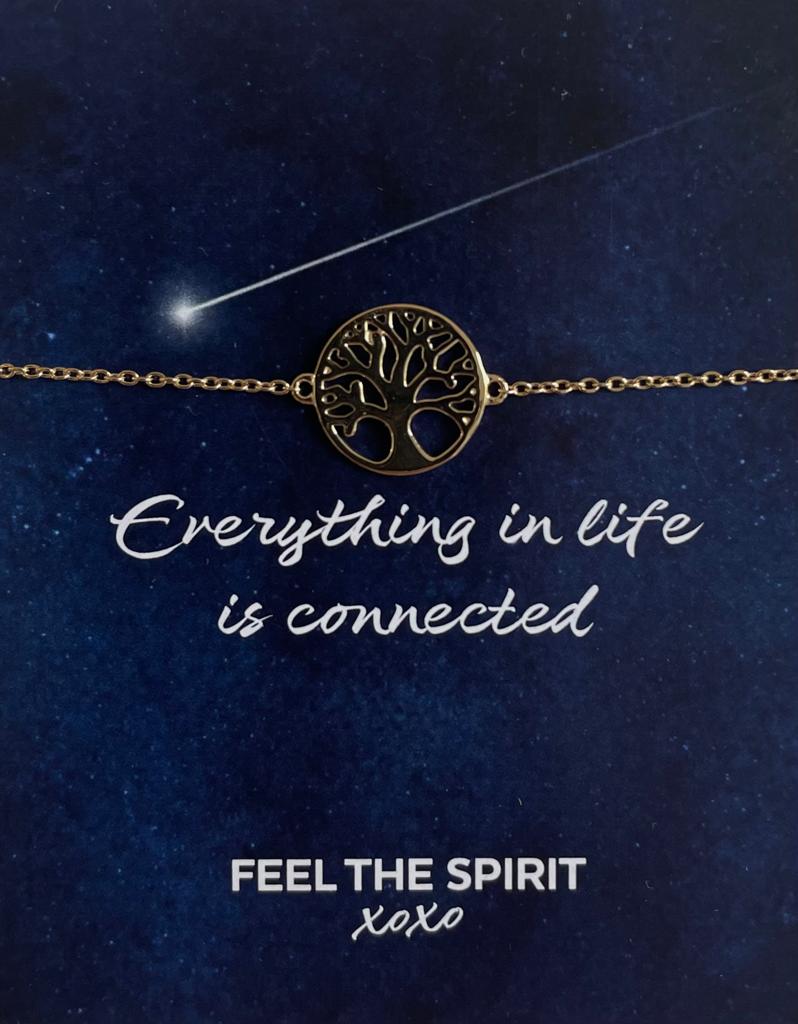 Feel the Spirit Armband Levensboom Gold-Plated XB006G-1