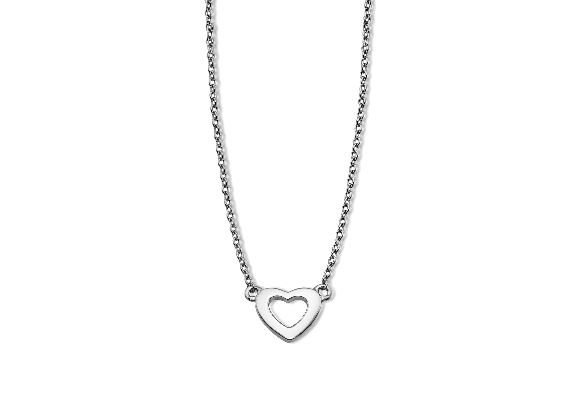 Ketting Open Hart Zilver XN001S-0