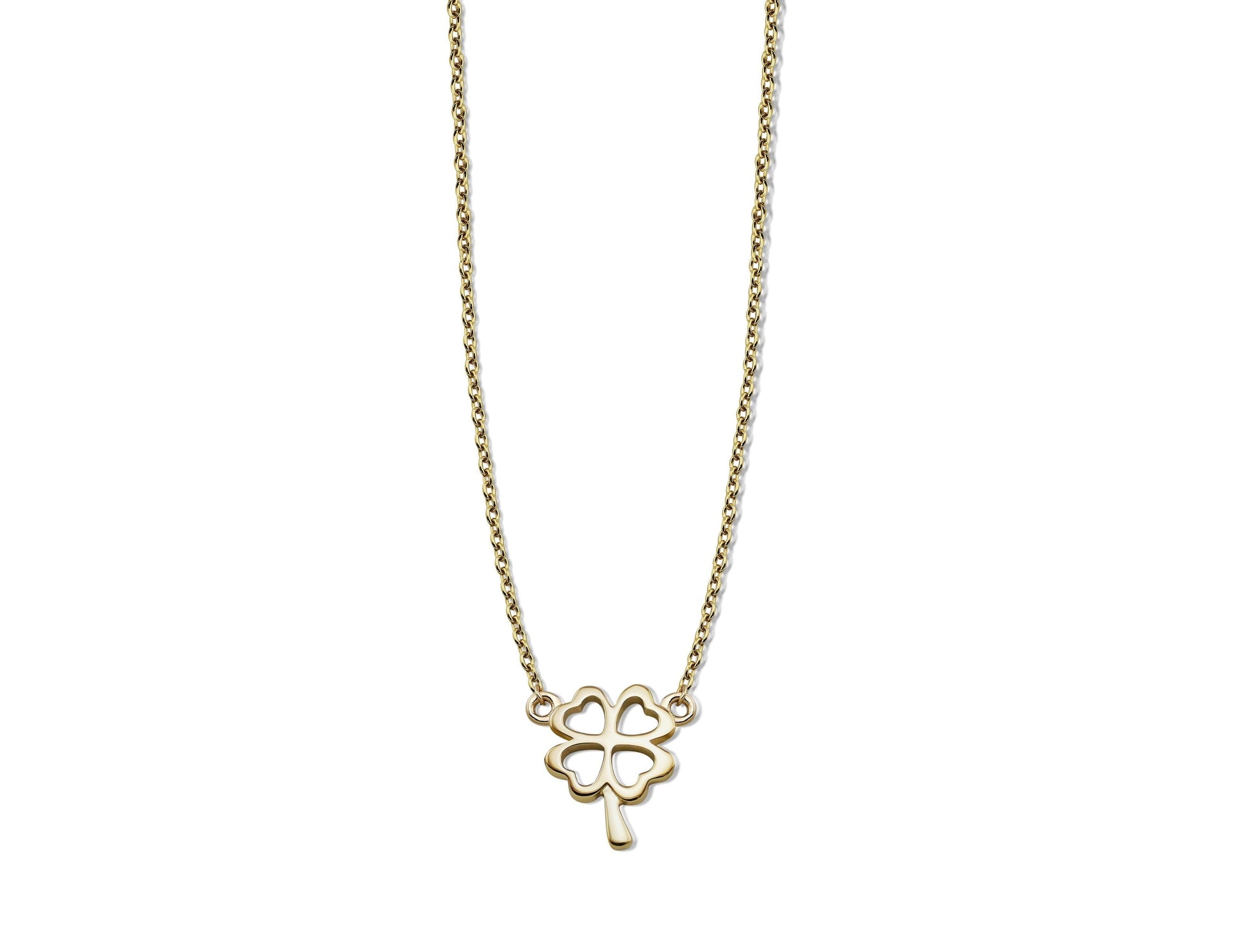 Ketting Klavertje Vier Goudkleur XN002G-0