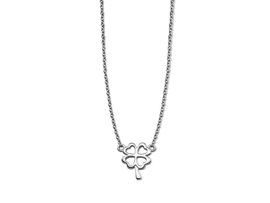Ketting Klavertje Vier Zilver XN002S-0