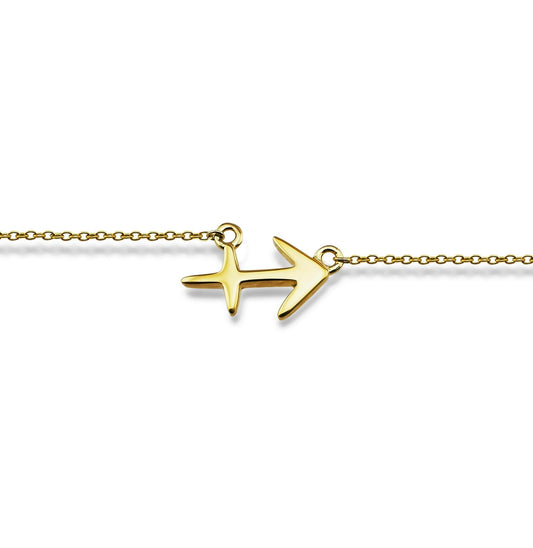 Boogschutter Armband Gold-Plated Zodiac ZB012G Jwls4u-0