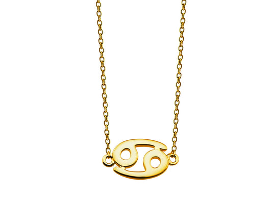 Kreeft Ketting Goudkleur Zodiac ZN007G Jwls4u-0