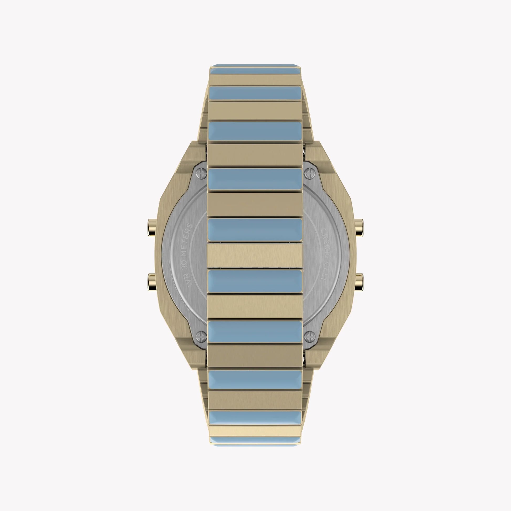 Timex Unisex Gold-Tone Watch, Blue Accents | TW2W40800-2