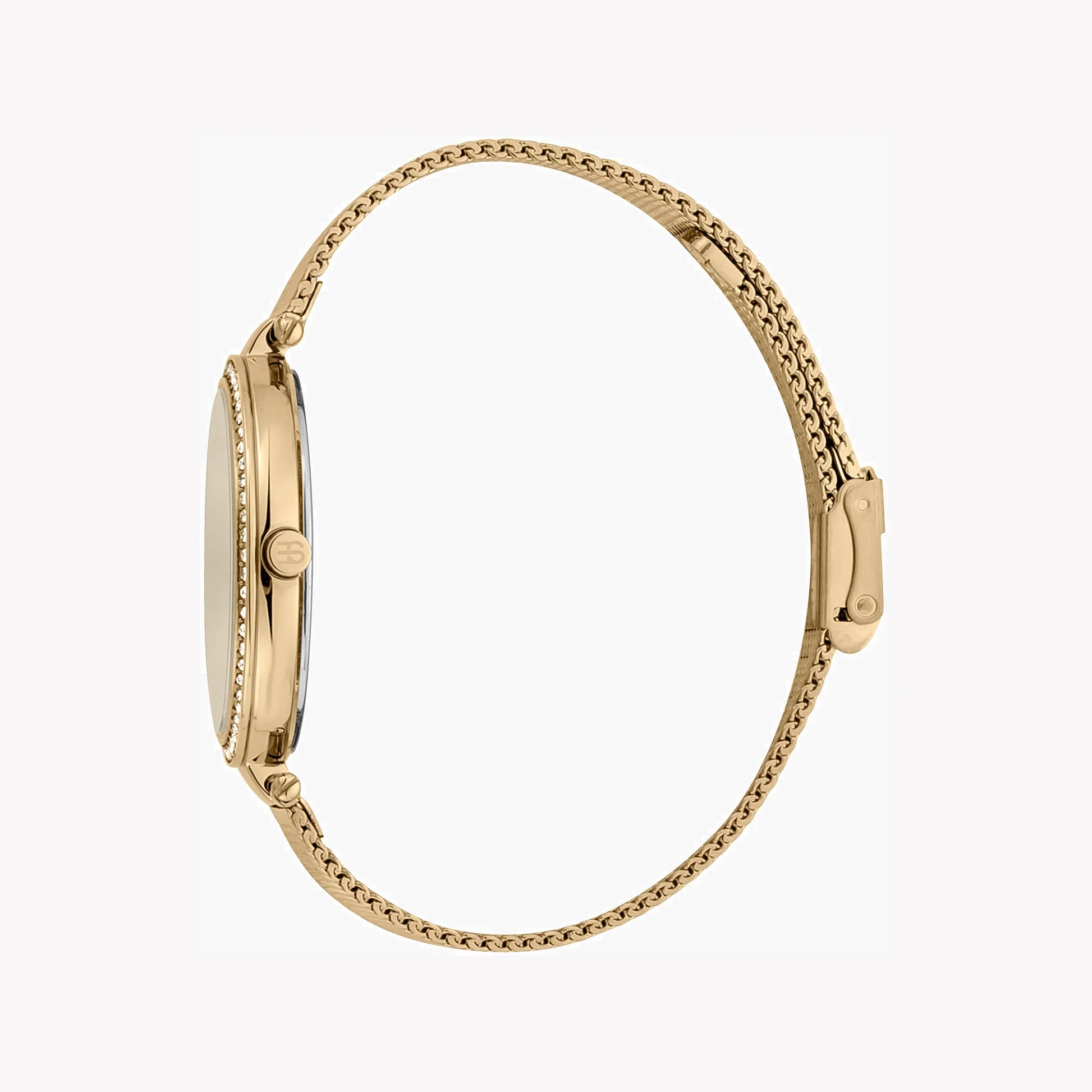 Esprit Women's Gold Stainless Steel Watch, Champagne Dial | ES1L123M0014-1