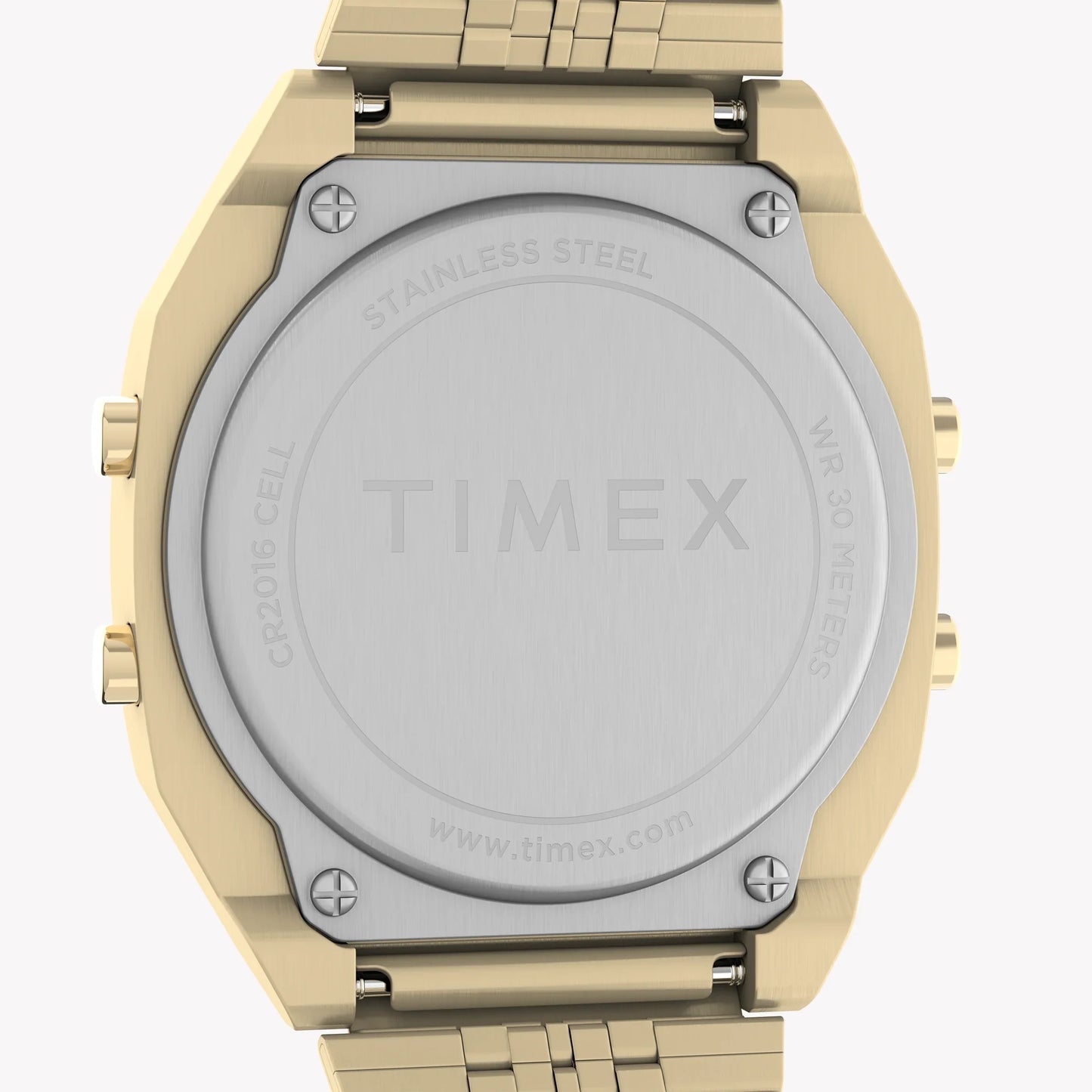 Timex Unisex Gold Tone Stainless Steel Watch, Black Lens | TW2V74300-3