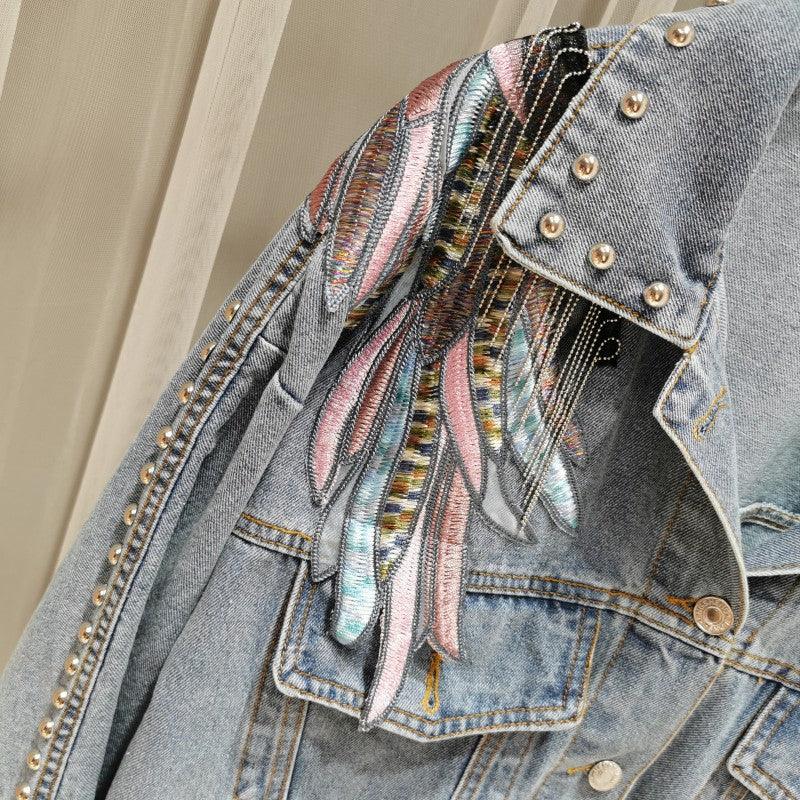 Denim Jacket Personality Versatile Casual-4