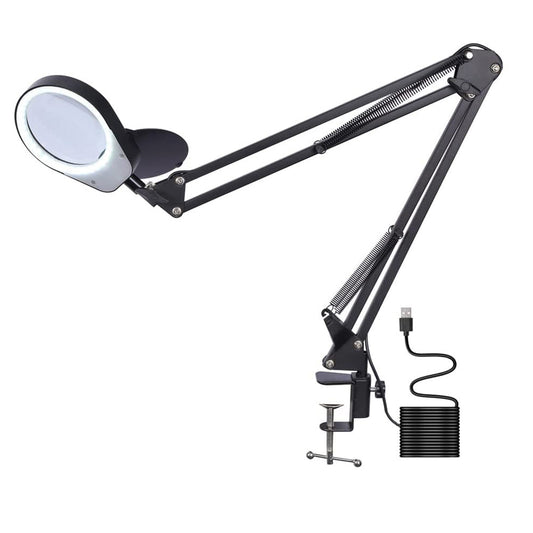 Table-mounted, 2-lens, LED magnifier-0