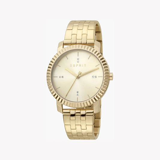 Esprit Women's Gold Watch, Champagne Dial | ES1L201M0025-0