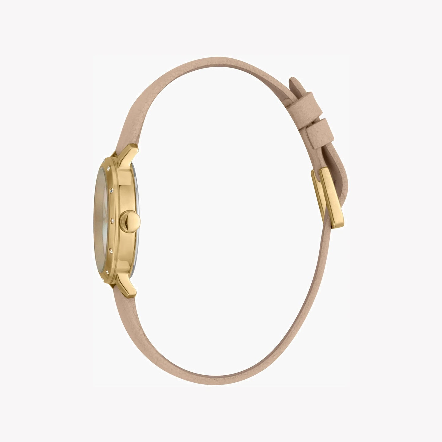Esprit Women's Beige Leather Watch, White Mother of Pearls | ES1L123M0016-2