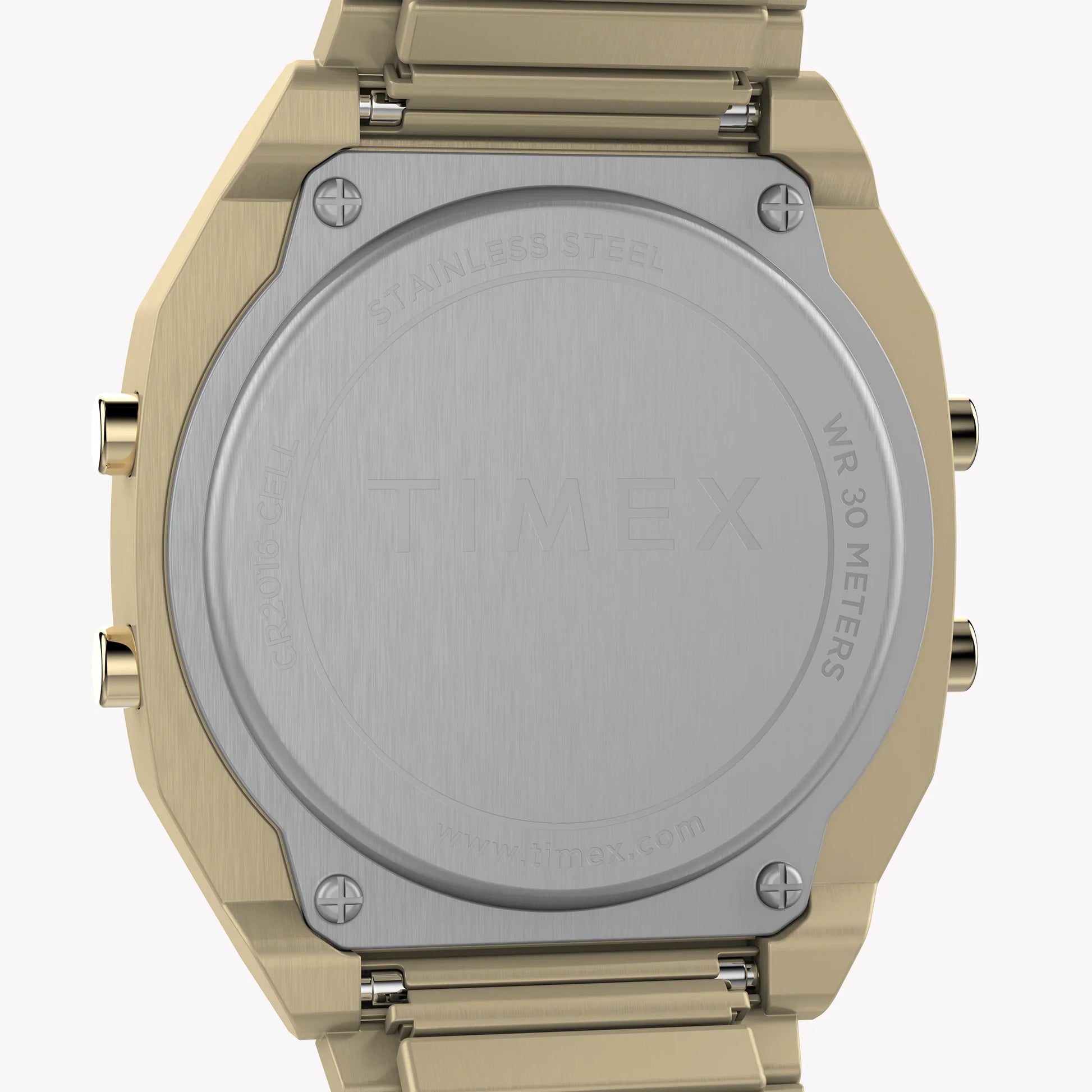 Timex Unisex Gold-Tone Watch, Blue Accents | TW2W40800-3