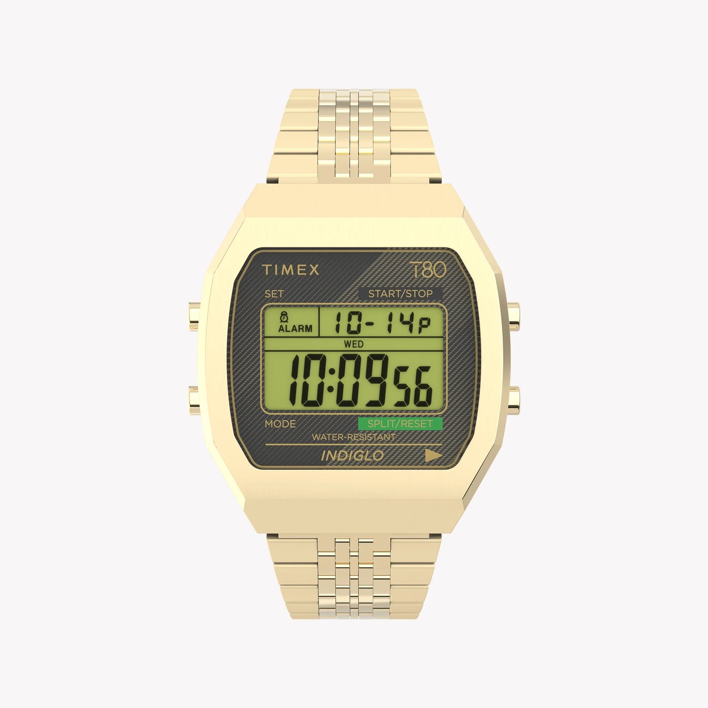 Timex Unisex Gold Tone Stainless Steel Watch, Black Lens | TW2V74300-0