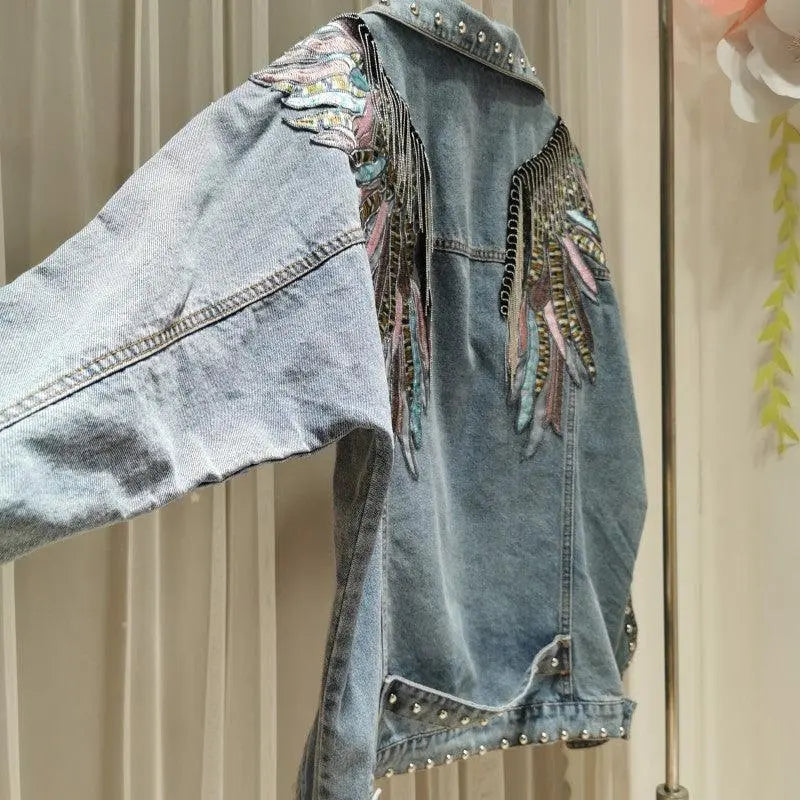 Denim Jacket Personality Versatile Casual-2