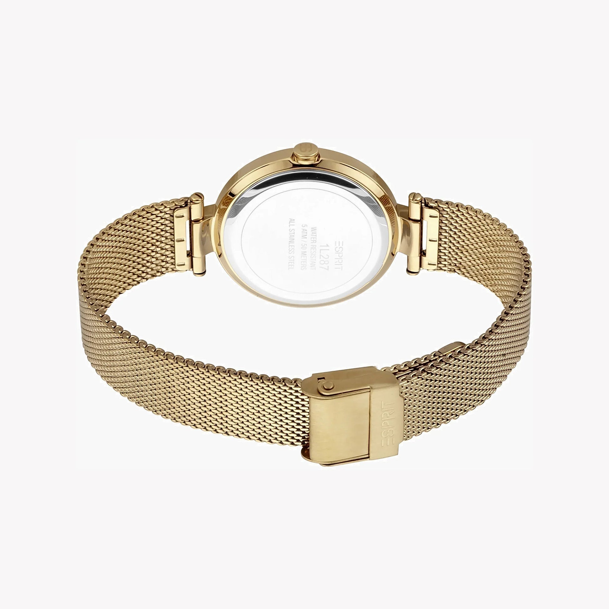 Esprit Women's Gold Stainless Steel Watch, Champagne Dial | ES1L104M0035-2