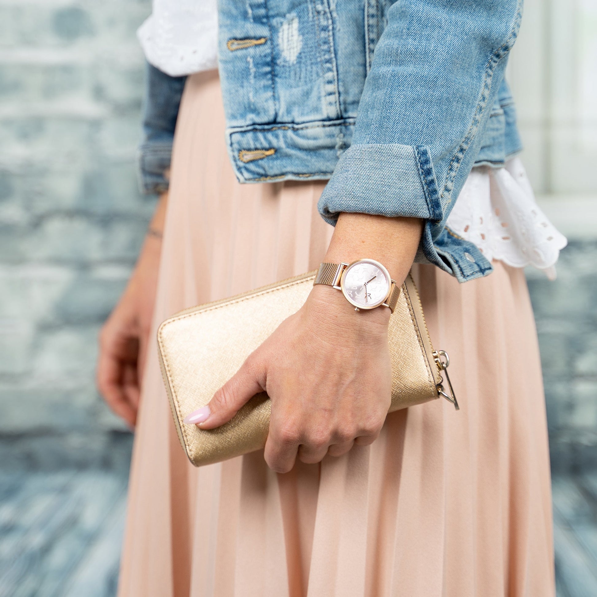 Pierre Cardin Women's Rose Gold Watch, Pink Dial | CBV.1519-4
