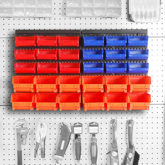 Wall screw and tool organizer in 2 types - 30 pcs-0