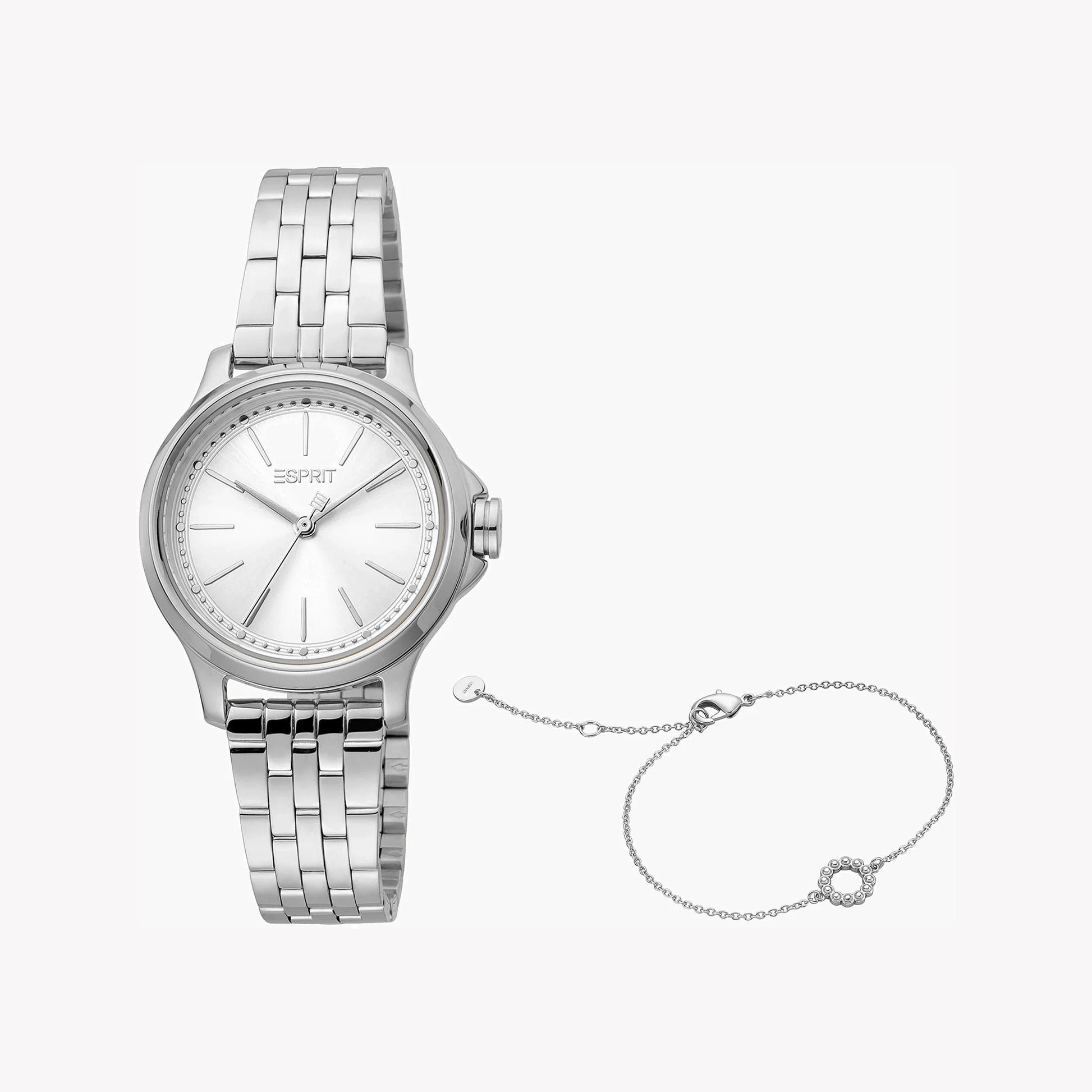 Esprit Women's Silver Stainless Steel Watch, Silver Dial | ES1L190M0025-0