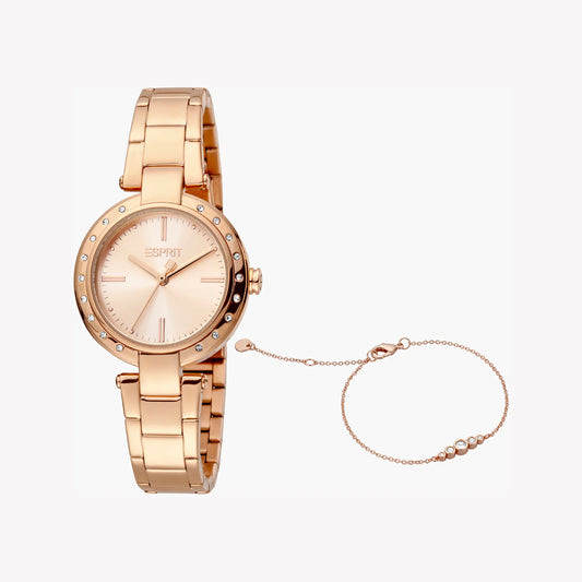 Esprit Women's Rose Gold Watch, Stainless Steel | ES1L123M0045-0