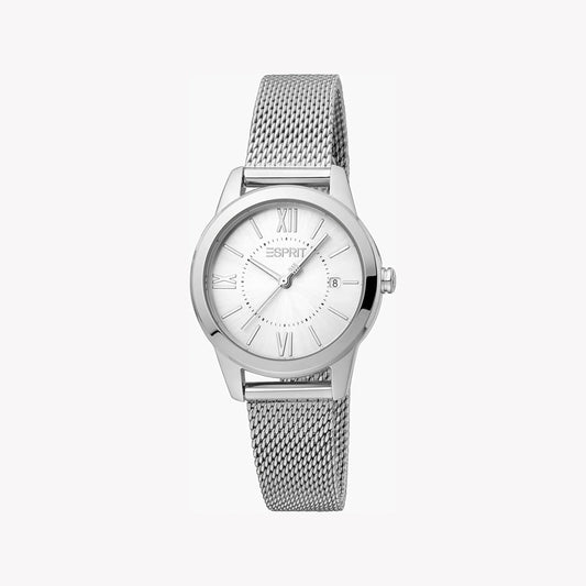 Esprit Women's Silver Stainless Steel Watch, Silver Dial | ES1L192M0025-0