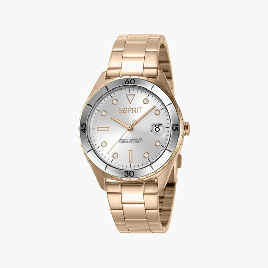 Esprit Women's Rose Gold & Silver Stainless Steel Watch | ES1L139M0045-0