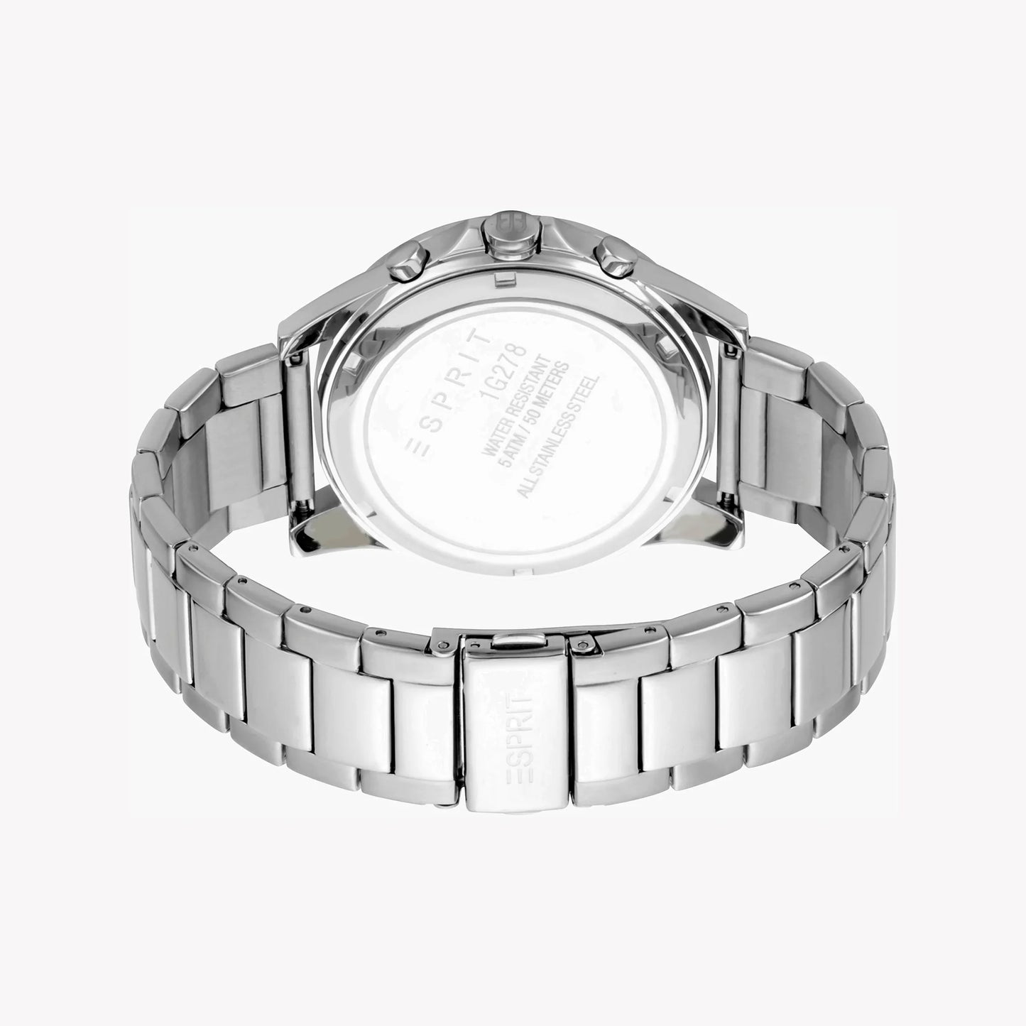 Esprit Men's Silver Stainless Steel Watch, Silver Dial | ES1G011M0075-2