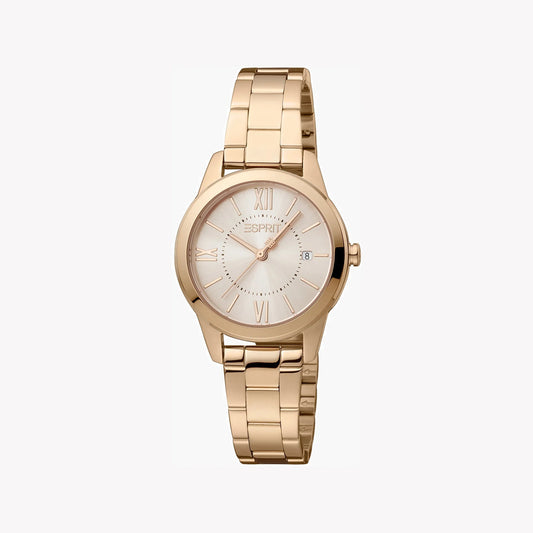Esprit Women's Rose Gold Watch, Stainless Steel Band | ES1L138M0075-0