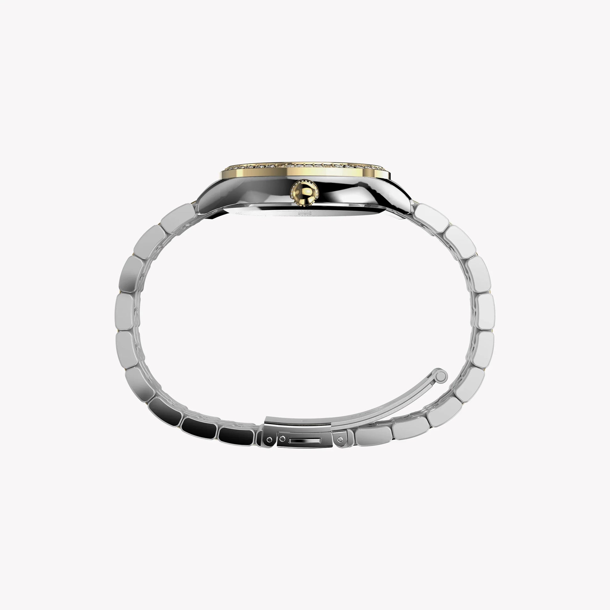 Timex Women's Two-tone Watch, Silver Dial | TW2W17900-4