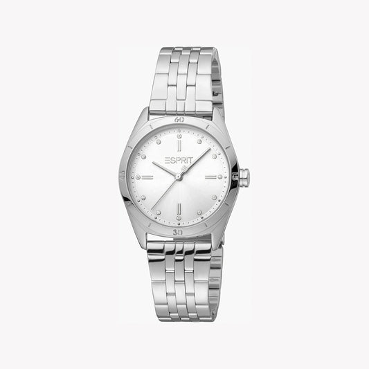 Esprit Women's Silver Stainless Steel Watch, Silver Dial | ES1L080M0035-0