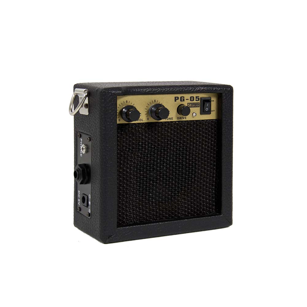 Electric guitar set for beginners, gift with amplifier - black-3