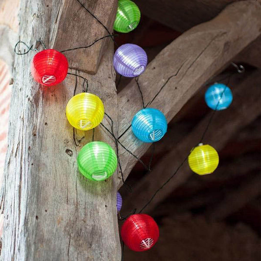 Party lantern, 10 LEDs, batteries-0
