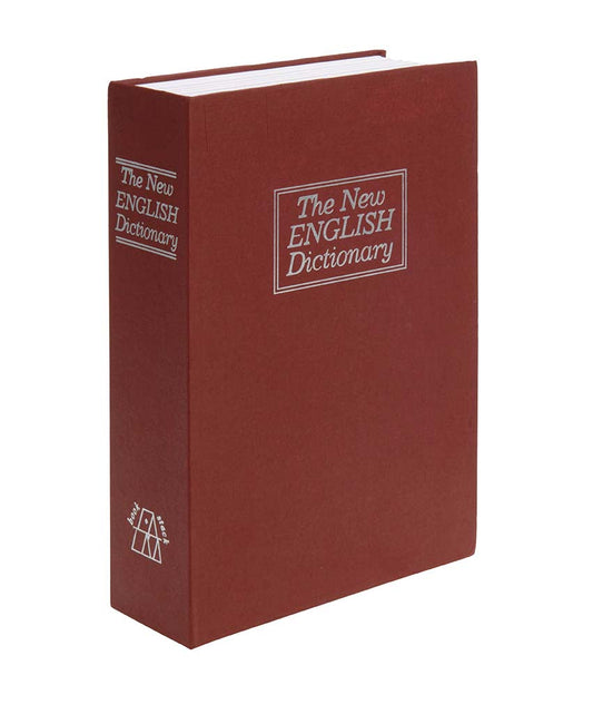 Book-shaped security box-burgundy-0