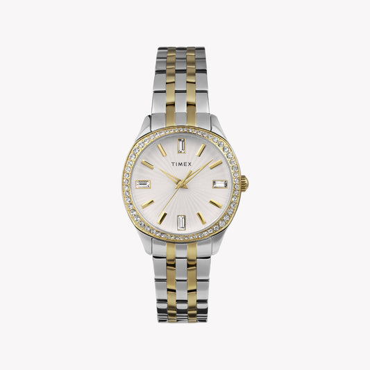 Timex Women's Two-Tone Watch, Silver & Gold | TW2W17700-0