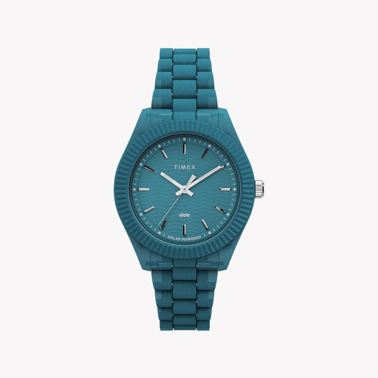 Timex Women's Ocean Blue Watch, Plastic Tide Material | T2P1958J-0