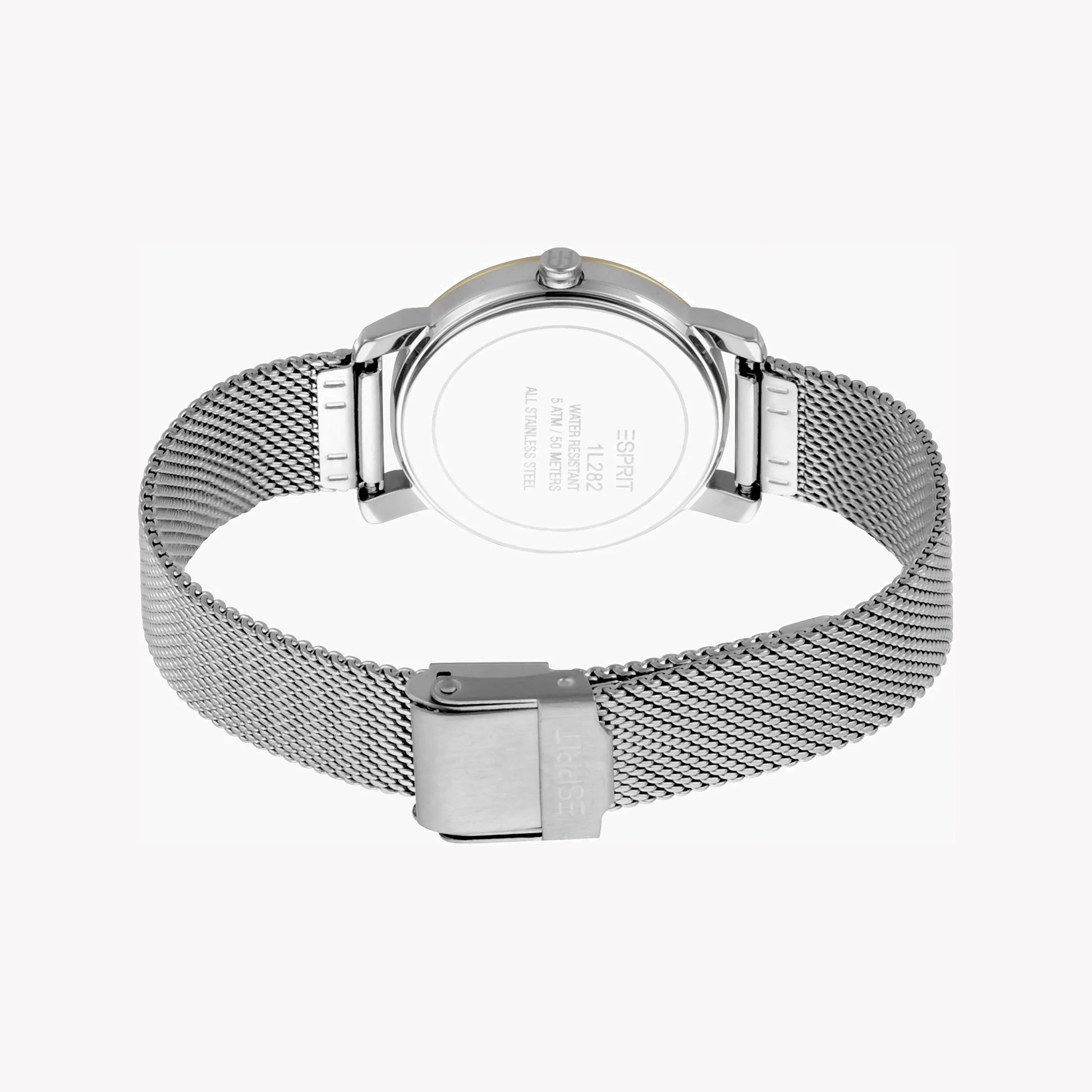 Esprit Women's Silver & Gold Stainless Steel Watch, Silver Dial | ES1L119M0045-3