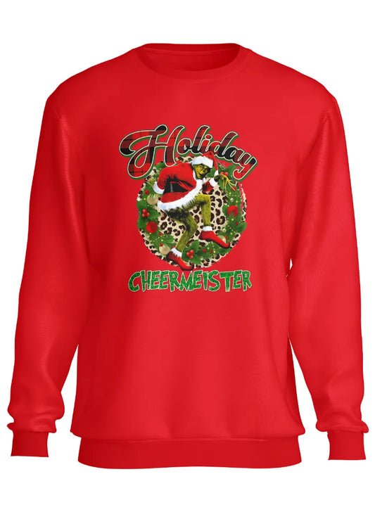 Felpa a Girocollo Rossa il Grinch Christmass Style-0