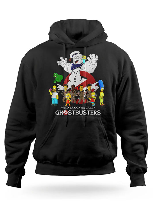 Felpa Con Cappuccio Ghostbusters Versione Simpson-0