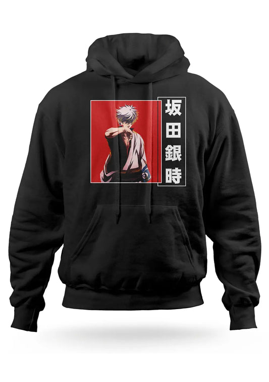 Felpa Gintoki Sakata Anime Gintama con Cappuccio-0