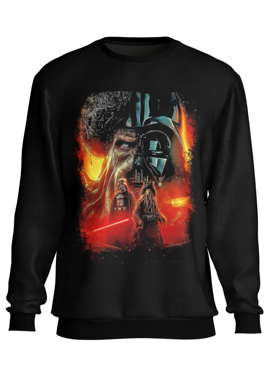 Felpa a Girocollo Darth Vader e Davy Jones Film Cult-0