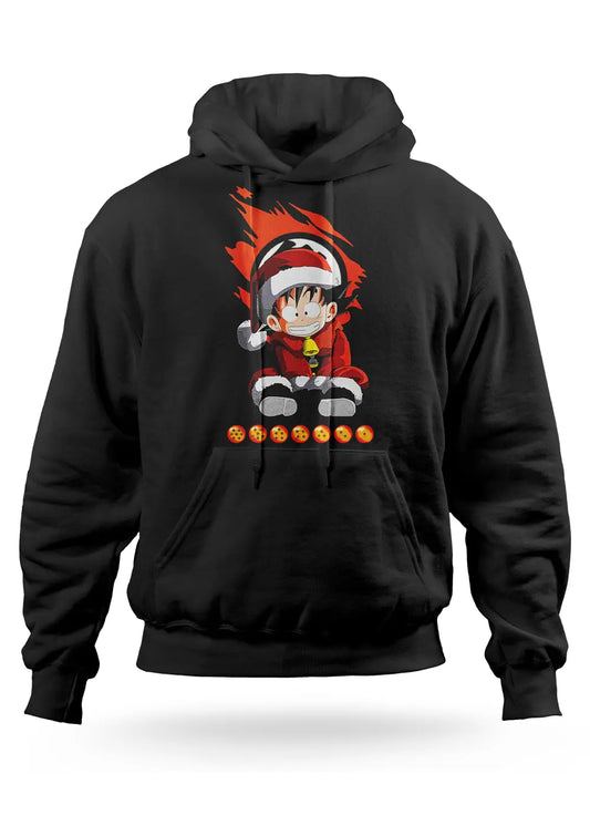 Felpa con Cappuccio Goku Xmas Style Dragon Ball-0