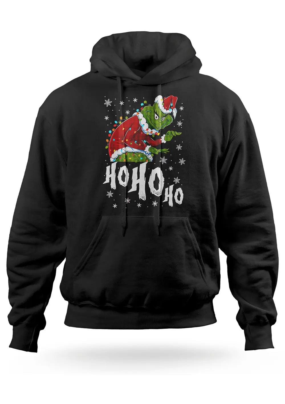 Felpa con Cappuccio Il Grinch Ho Ho Ho Natale-0