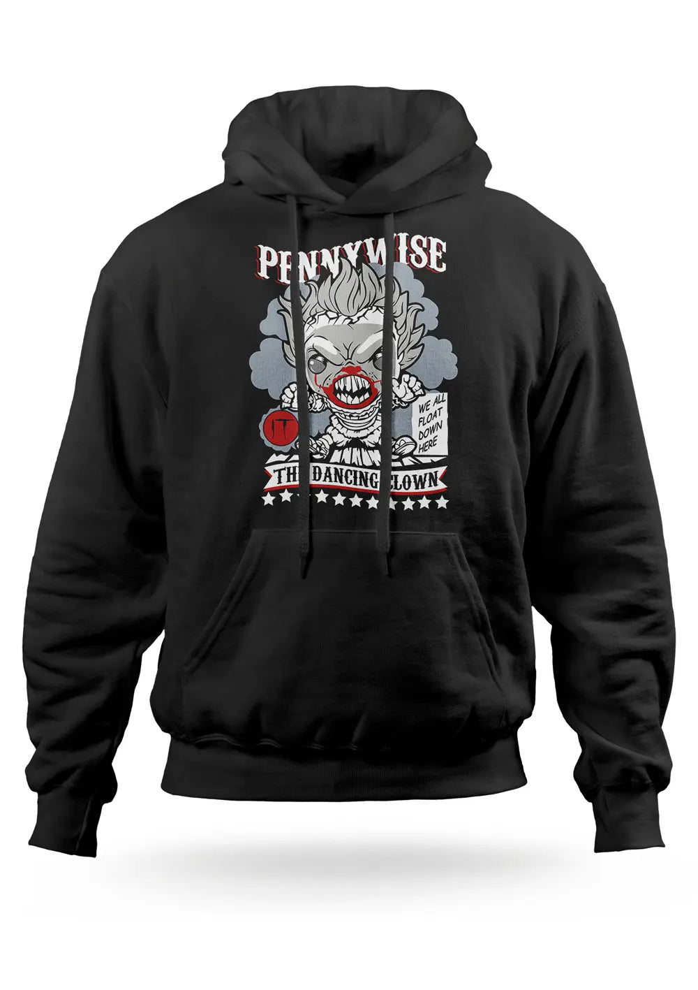 Felpa con cappuccio IT Pennywise Clown Horror Movie-0