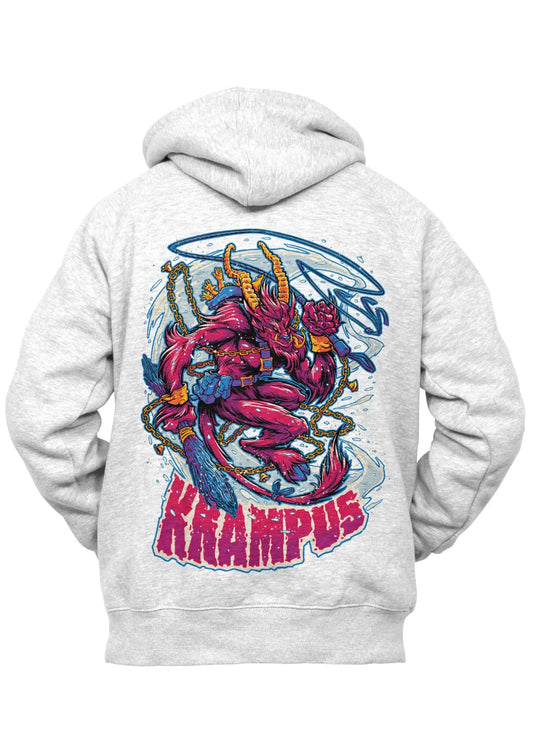 Felpa con Cappuccio Retro Krampus Babbo Natale-0