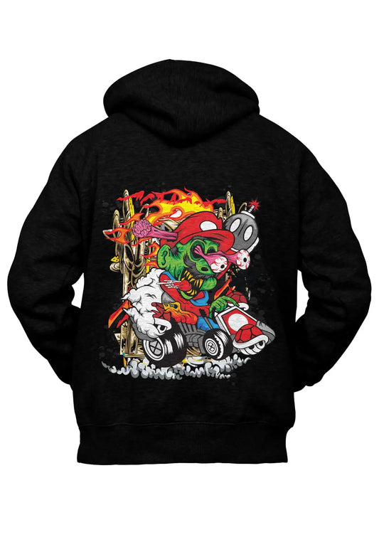 Felpa con Cappuccio Mario Kart Zombie Style-0