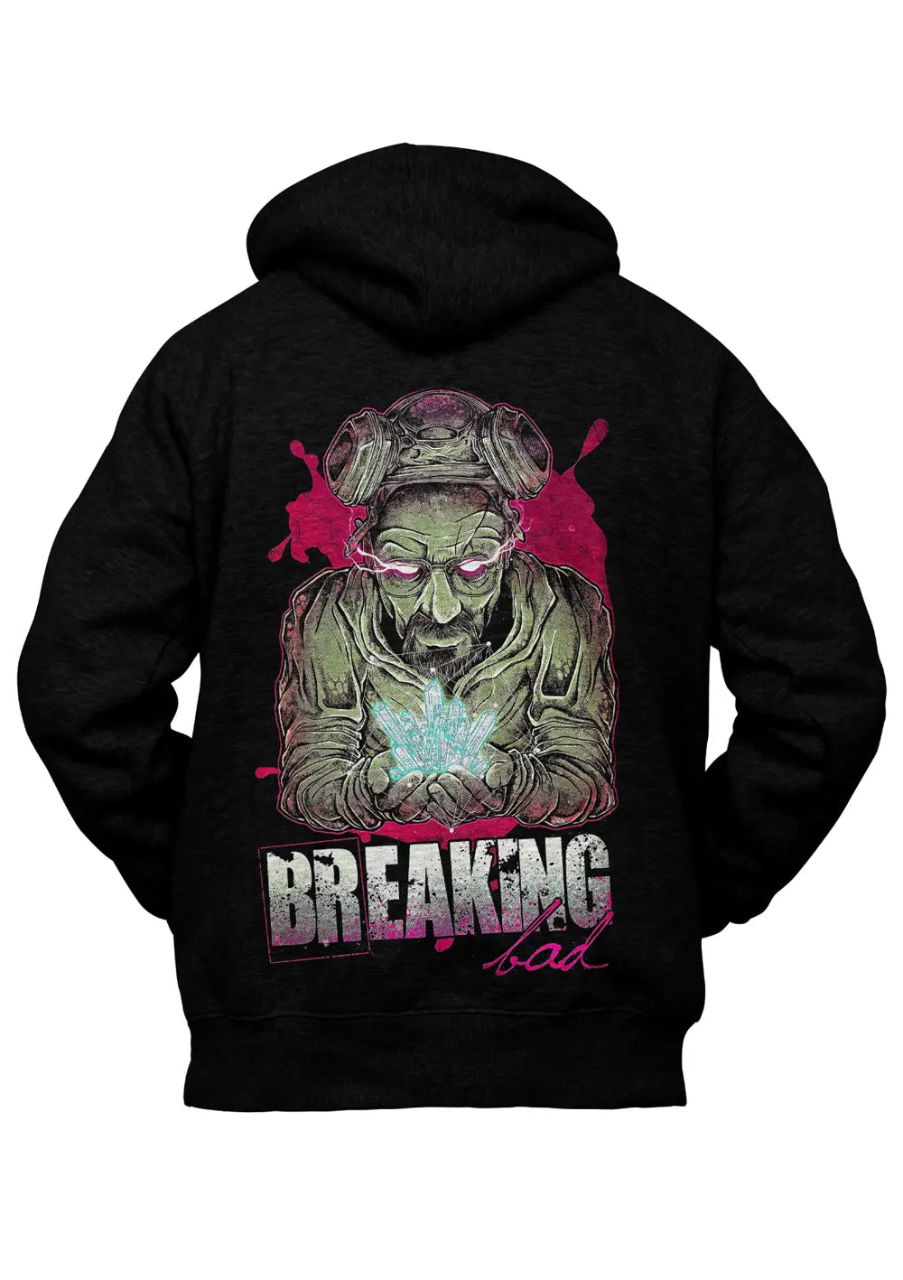 Felpa con Cappuccio Breaking Bad Retro Nera-0