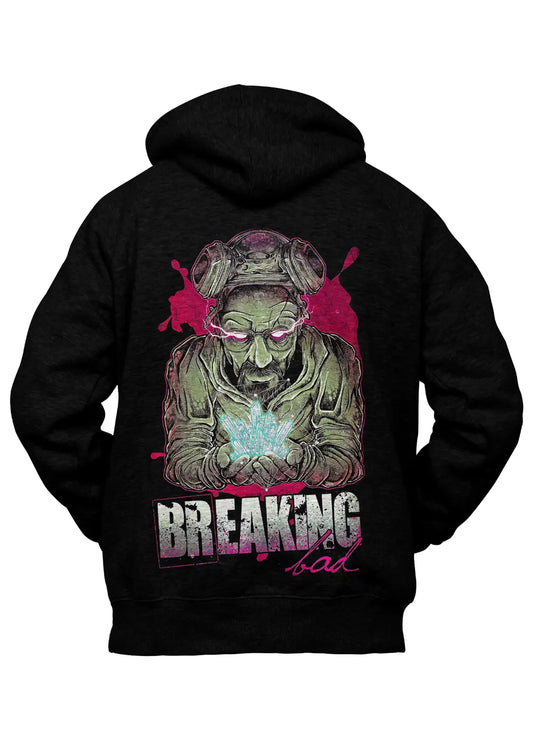 Felpa con Cappuccio Breaking Bad Retro Nera-0
