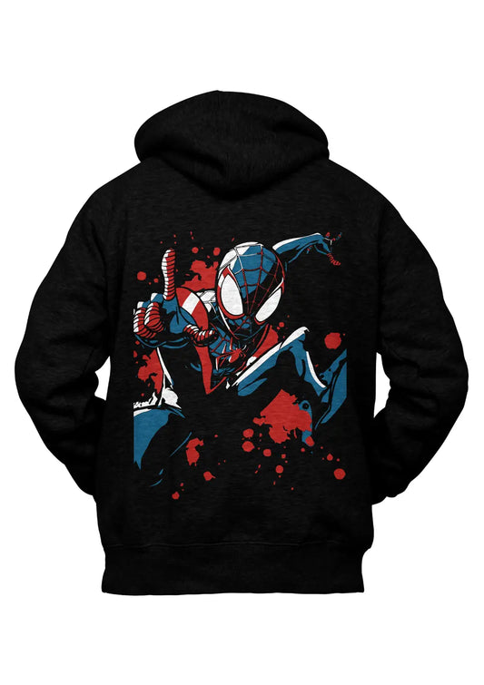 Felpa con Cappuccio Spiderman Supereroi Marvel Retro-0